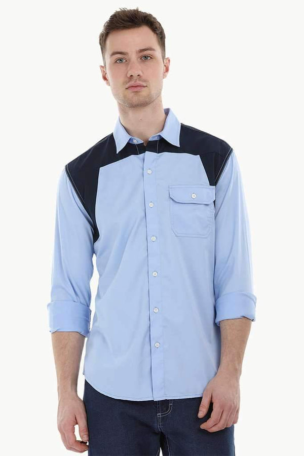 University Color-Block Shirt