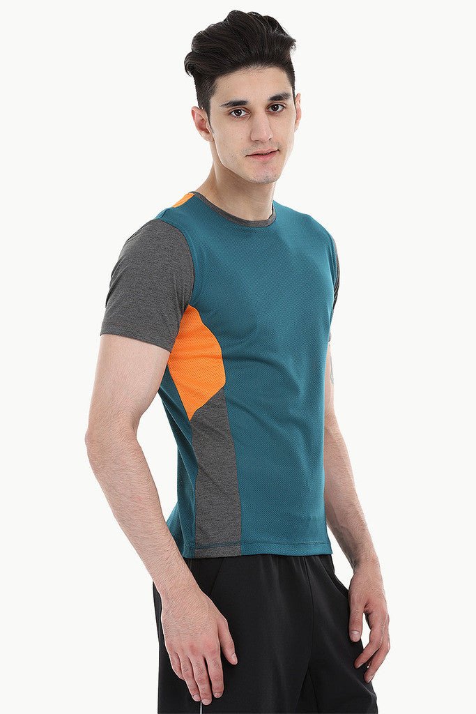 Performance Wear Melange Tee With Patch