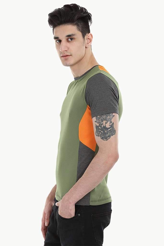 Performance Wear Melange Tee With Patch