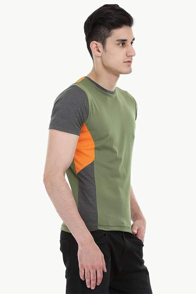 Performance Wear Melange Tee With Patch