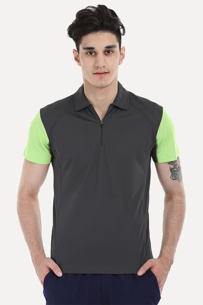 Performance Wear Polo With Zipper