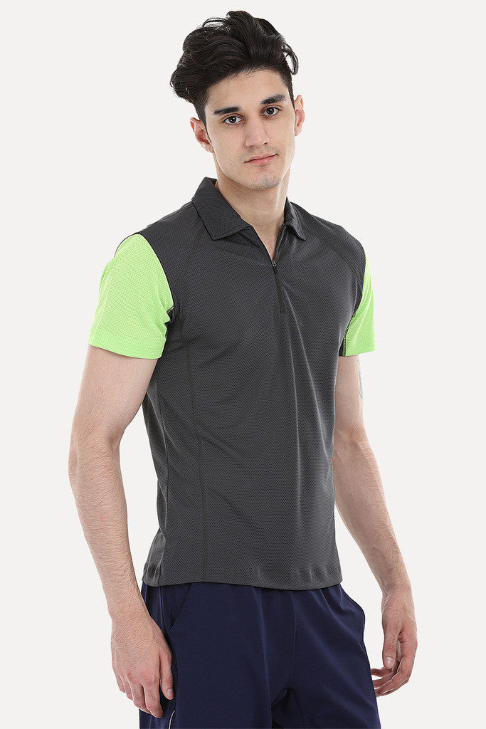 Performance Wear Polo With Zipper