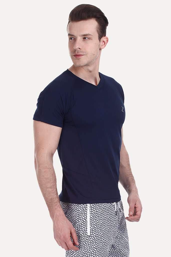 Performance Wear V Neck With Side Panel Stitch