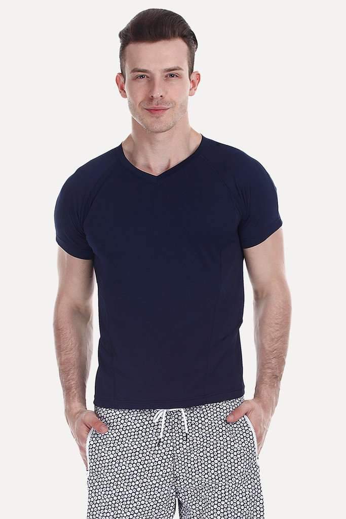 Performance Wear V Neck With Side Panel Stitch