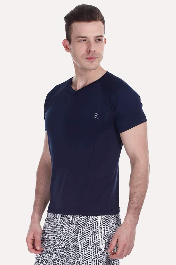 Performance Wear V Neck With Side Panel Stitch
