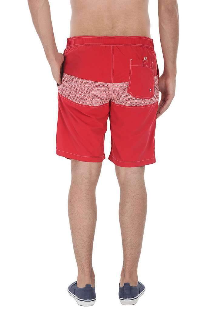 Print Block Nylon Swim Shorts