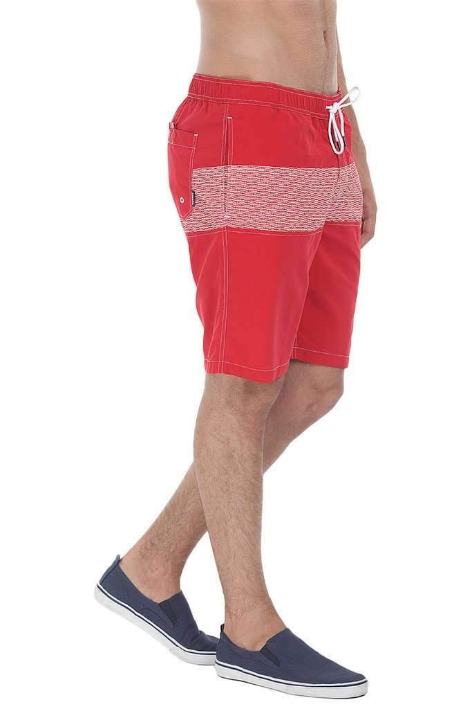 Print Block Nylon Swim Shorts