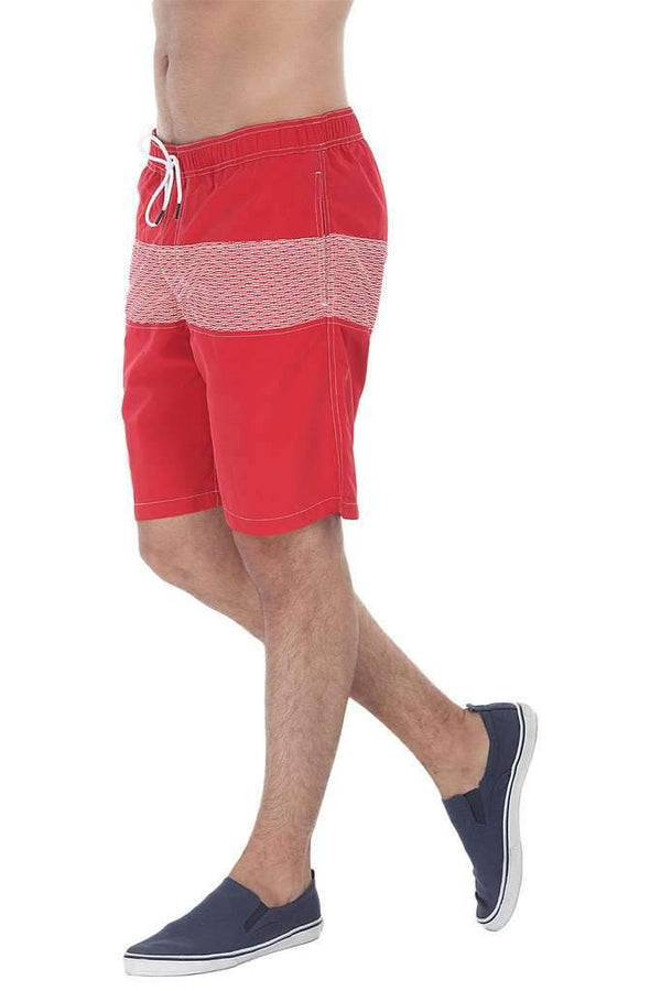 Print Block Nylon Swim Shorts