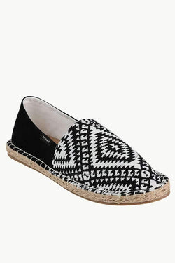 Printed Block Canvas Espadrilles