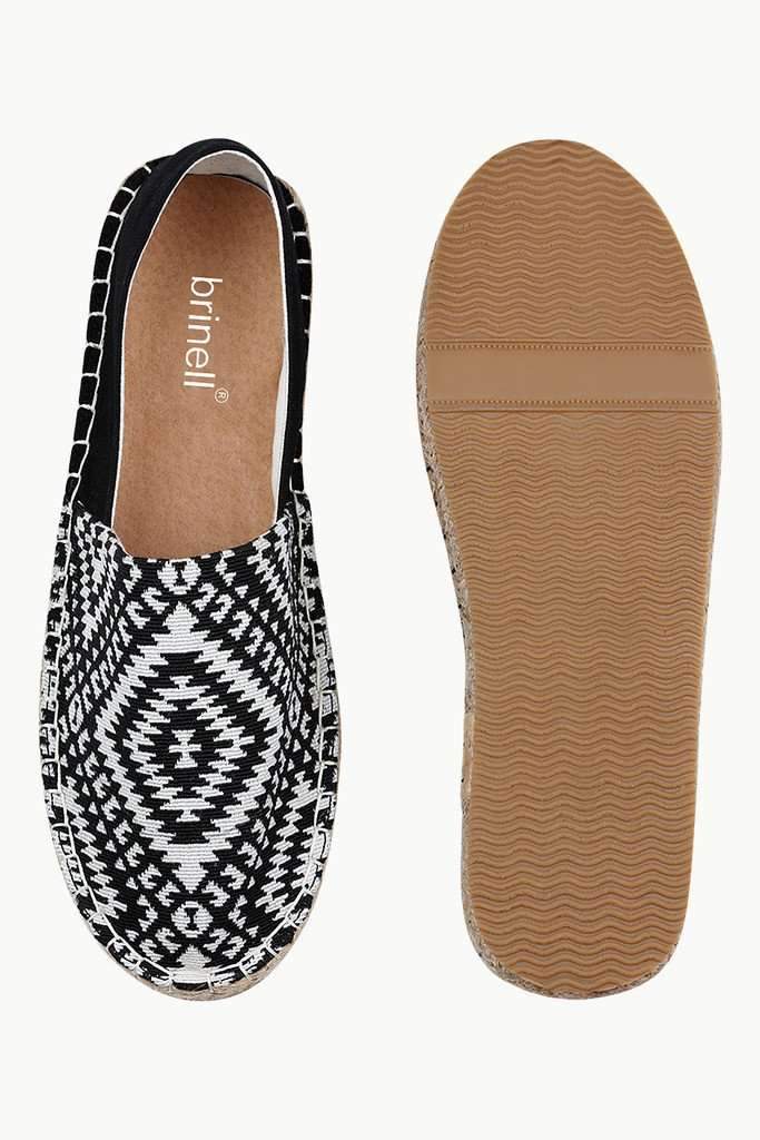 Printed Block Canvas Espadrilles