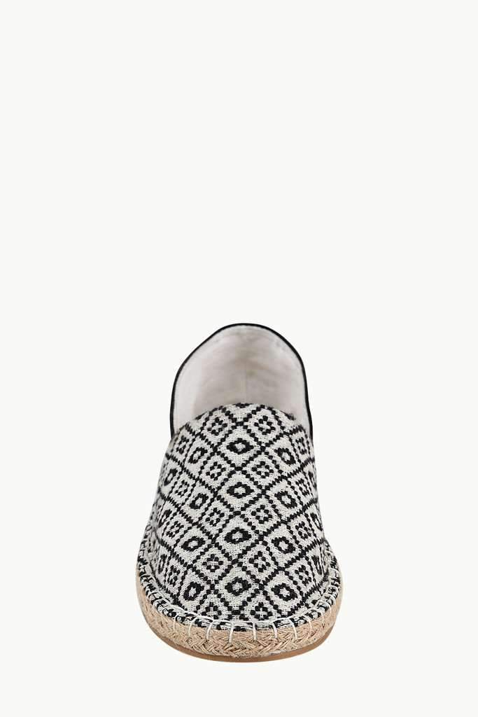 Printed Block Canvas Espadrilles