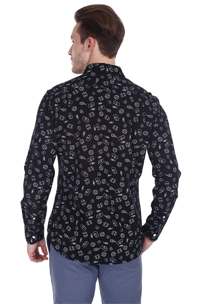 Printed Cotton Poplin Full Sleeve Shirt