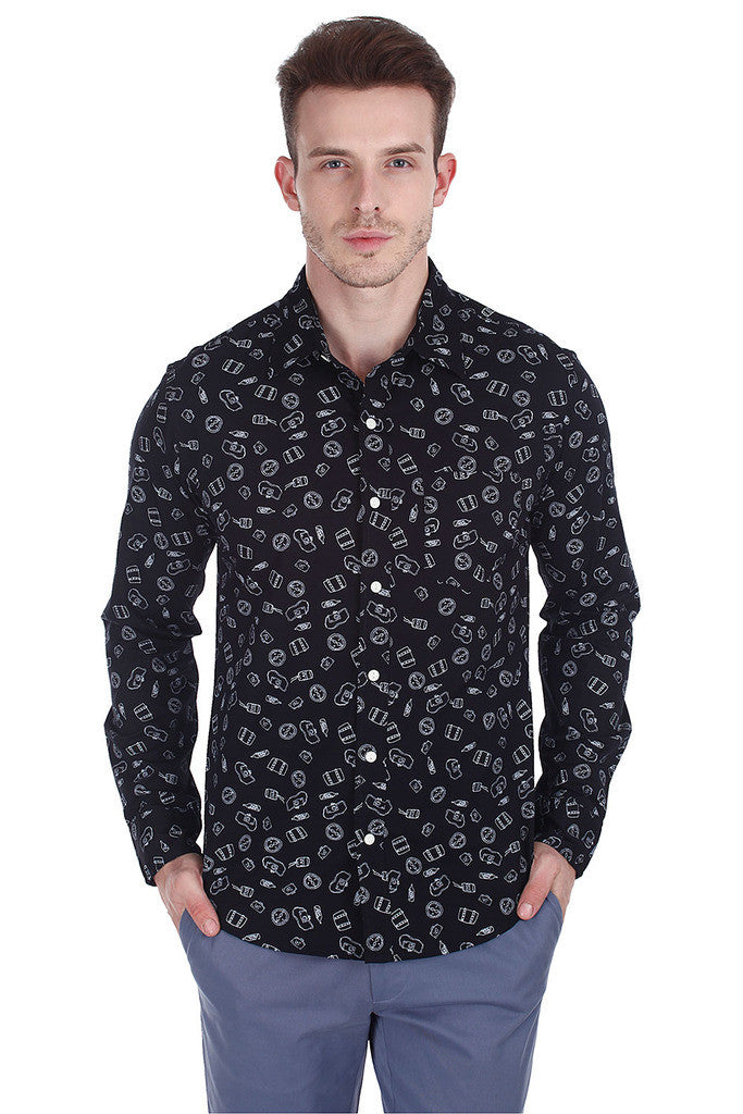 Printed Cotton Poplin Full Sleeve Shirt