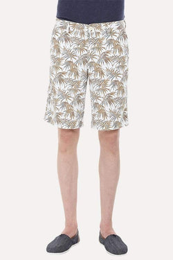 Printed Cotton Twill Enzyme Washed Shorts