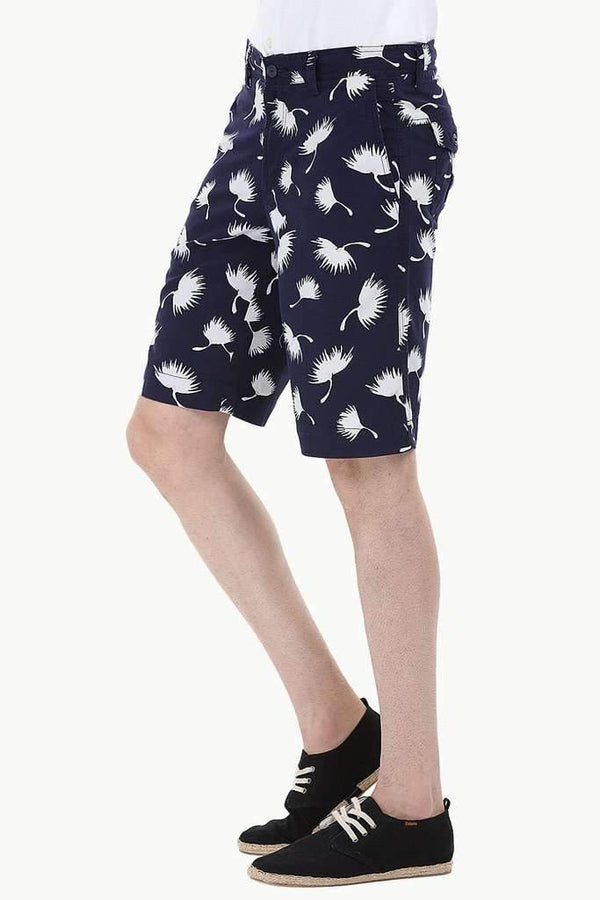 Printed Cotton Twill Enzyme Washed Shorts