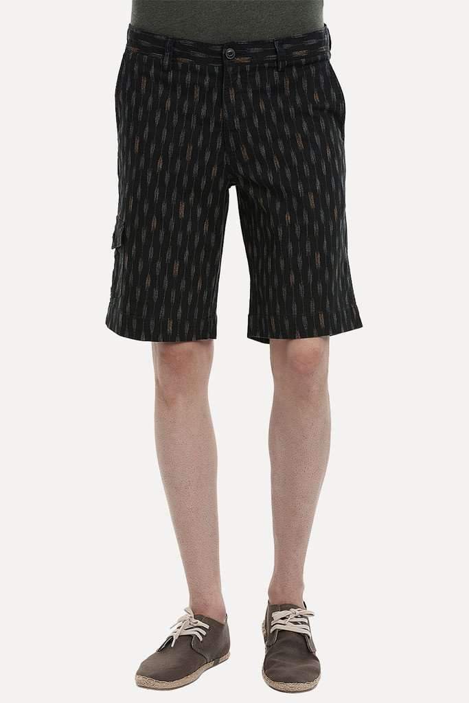 Printed Cotton Twill Enzyme Washed Shorts