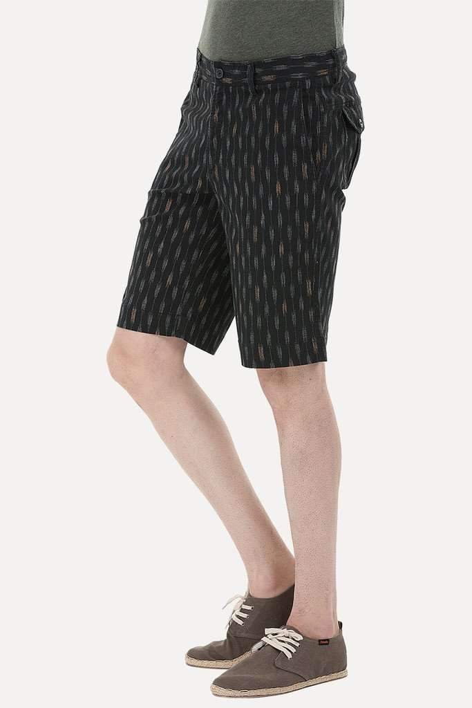 Printed Cotton Twill Enzyme Washed Shorts