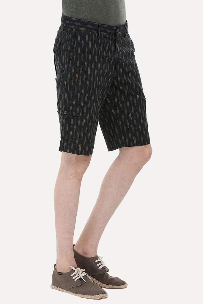 Printed Cotton Twill Enzyme Washed Shorts