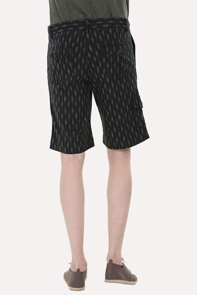 Printed Cotton Twill Enzyme Washed Shorts