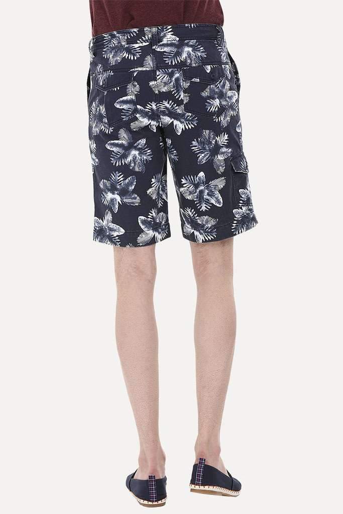 Printed Cotton Twill Enzyme Washed Shorts