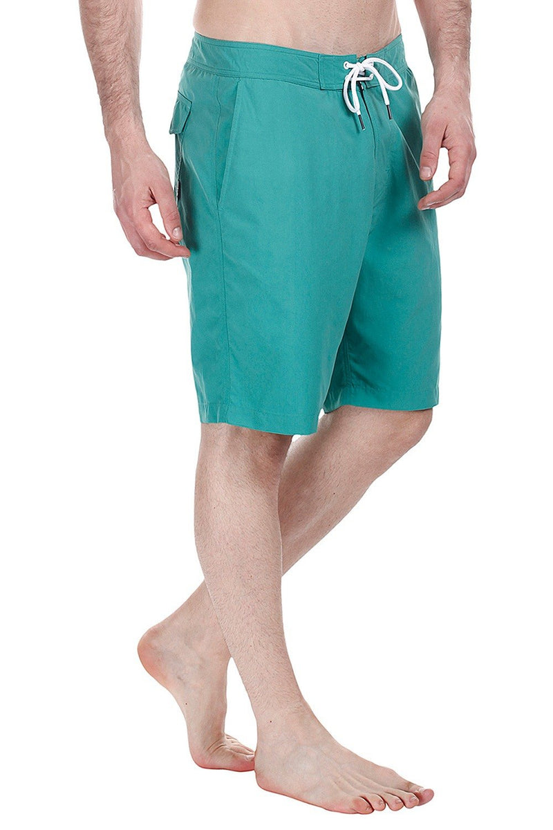 Quick Dry Nylon Boardshorts With Floral Print Inside Belt