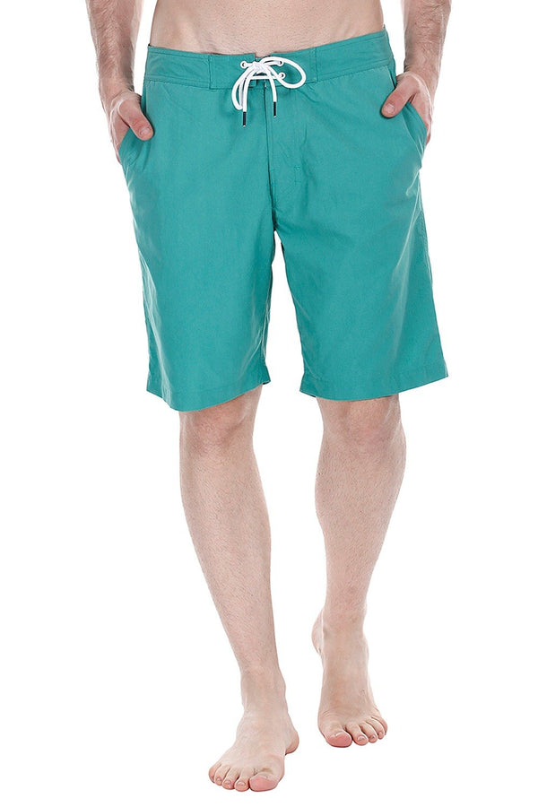 Quick Dry Nylon Boardshorts With Floral Print Inside Belt