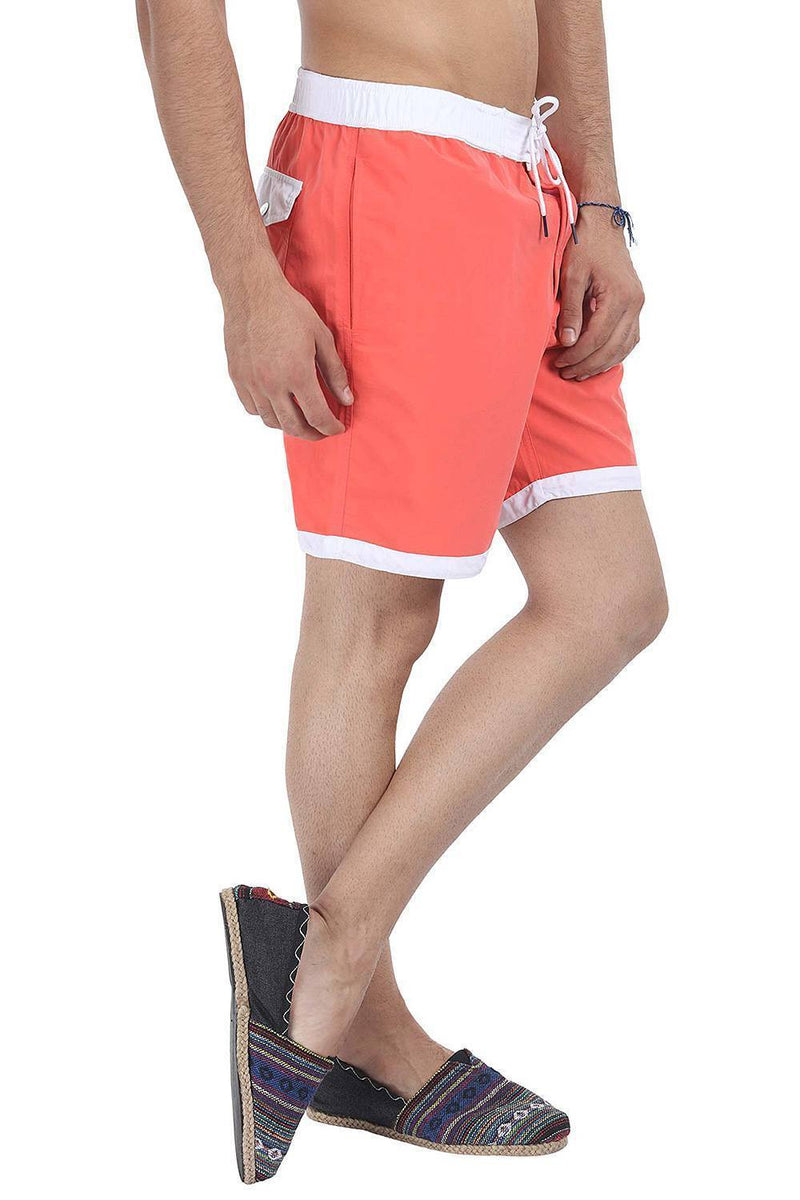 Quickdry Nylon Solid Swim Shorts