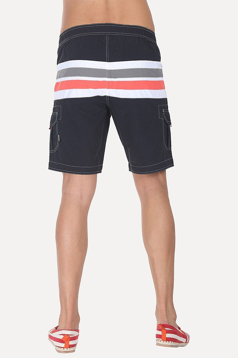 Racing Stripes Nylon Swim Shorts