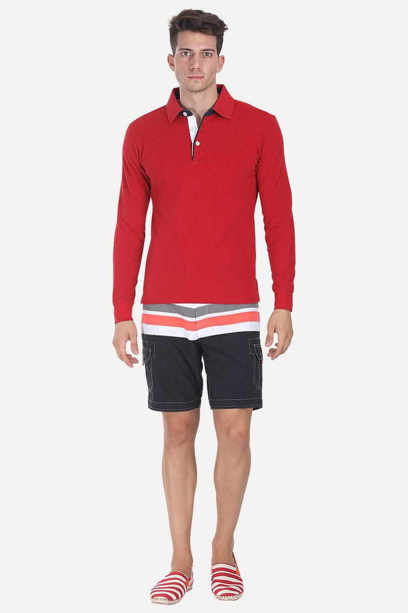 Racing Stripes Nylon Swim Shorts
