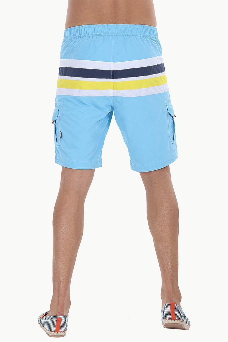 Racing Stripes Nylon Swim Shorts