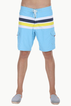Racing Stripes Nylon Swim Shorts