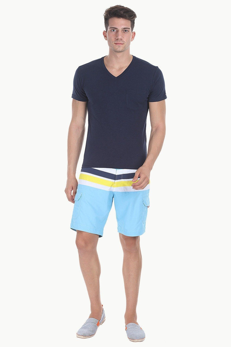 Racing Stripes Nylon Swim Shorts