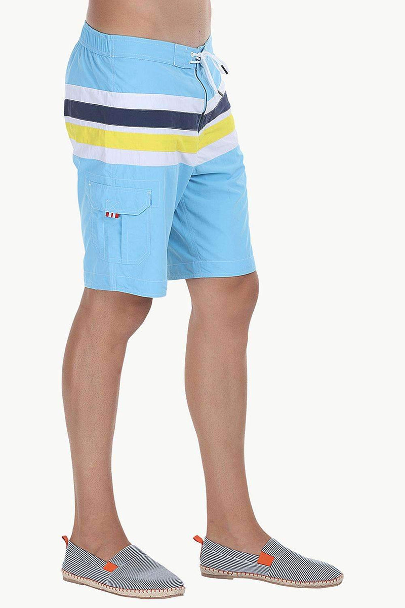 Racing Stripes Nylon Swim Shorts