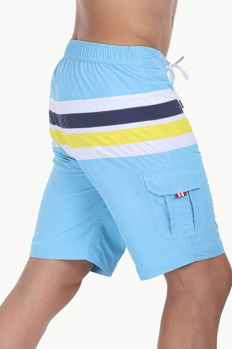 Racing Stripes Nylon Swim Shorts