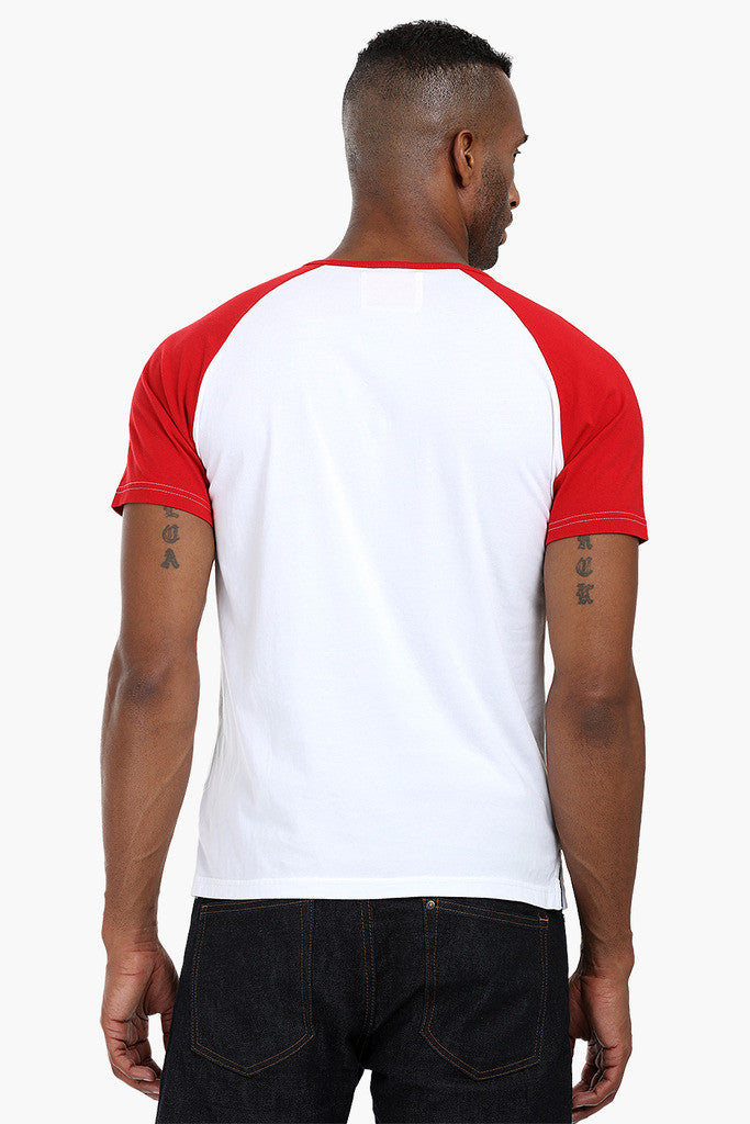 Raglan Henley Cotton T-Shirt