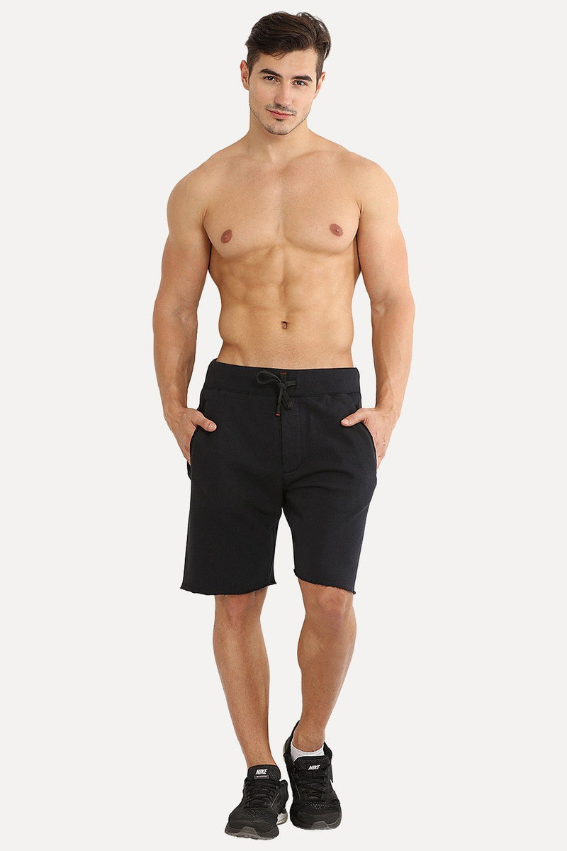 Raw Edges Knit Shorts