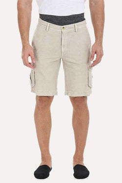 Relaxed Fit Garment Dyed Washed Cargo Shorts