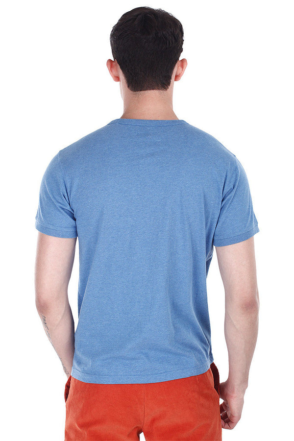 Round Neck Melange Short Sleeve Tee