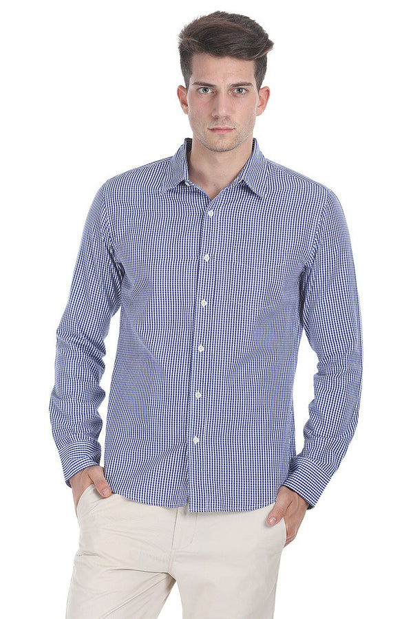 Royal Checkered Egyptian Cotton Shirt