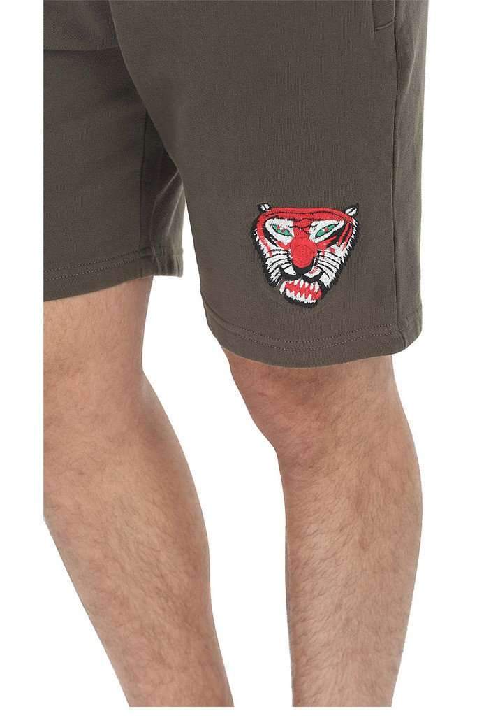 Royal Tiger Embroidered Relaxed Fit Shorts