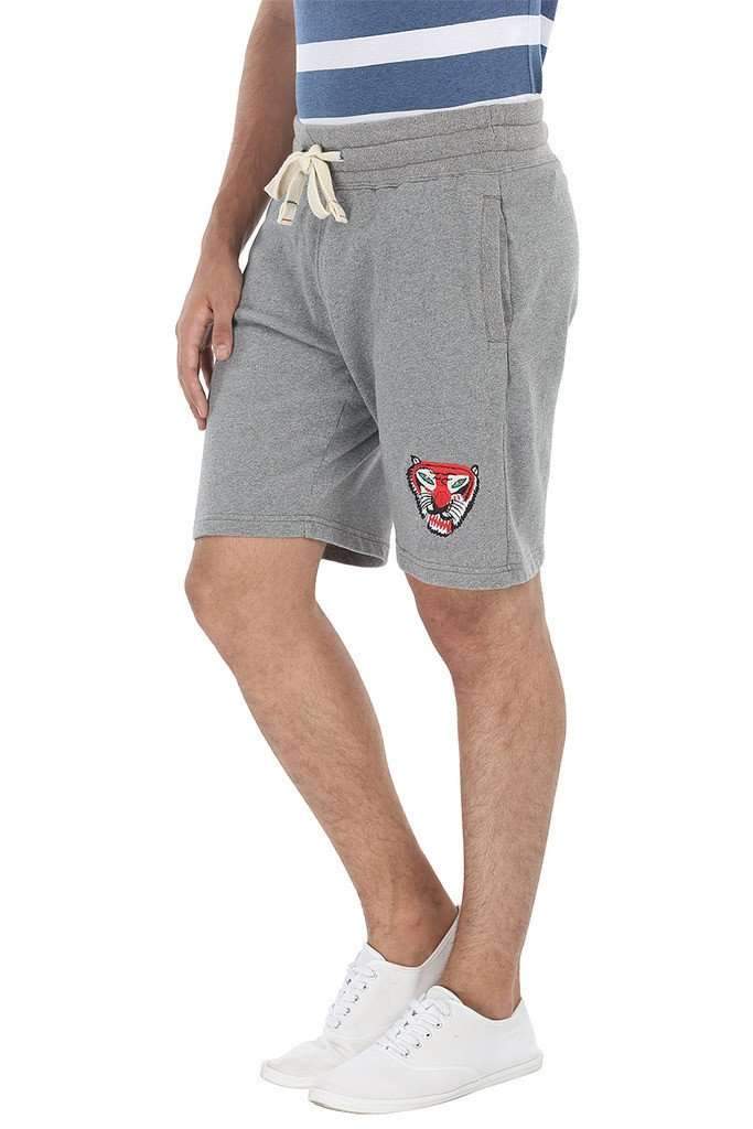 Royal Tiger Embroidered Relaxed Fit Shorts