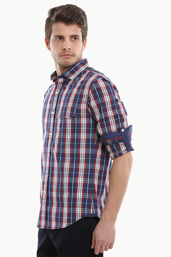 Scottish Cotton Yarndyed Plaid Shirt