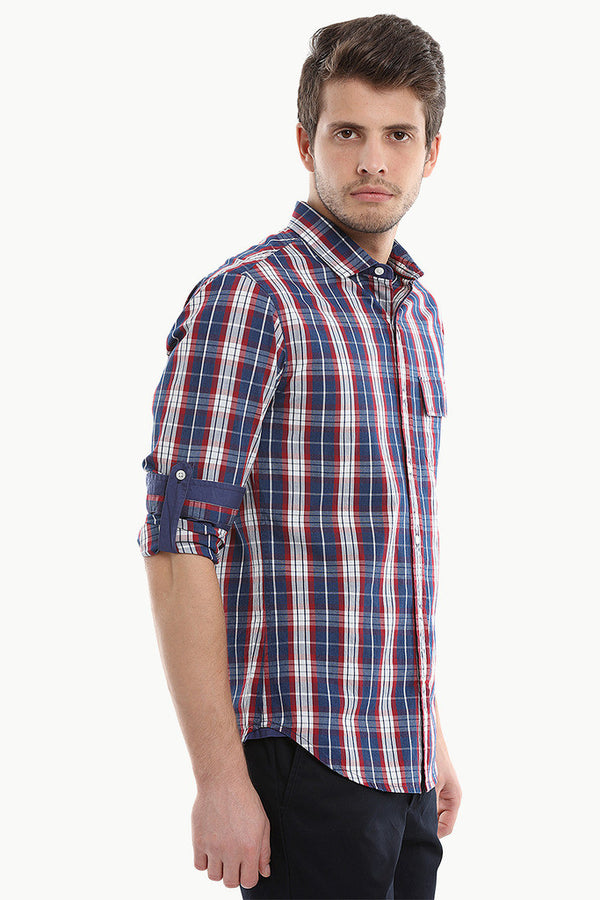 Scottish Cotton Yarndyed Plaid Shirt