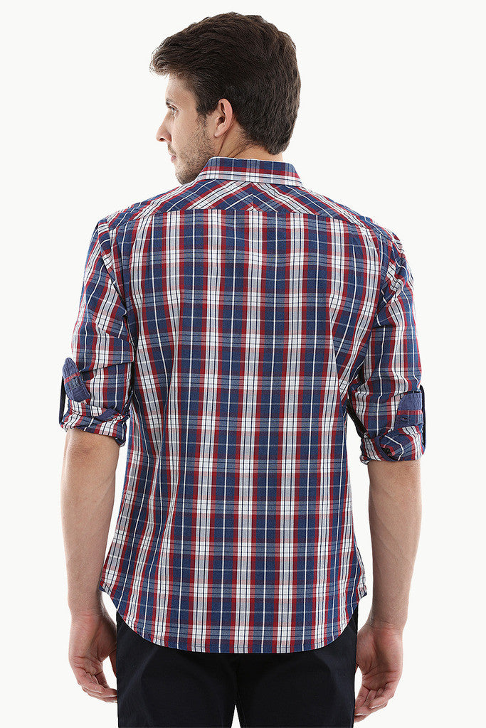 Scottish Cotton Yarndyed Plaid Shirt