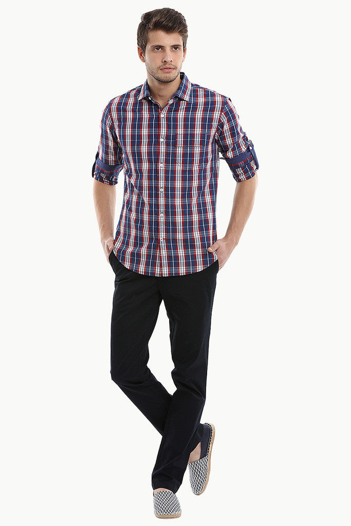 Scottish Cotton Yarndyed Plaid Shirt