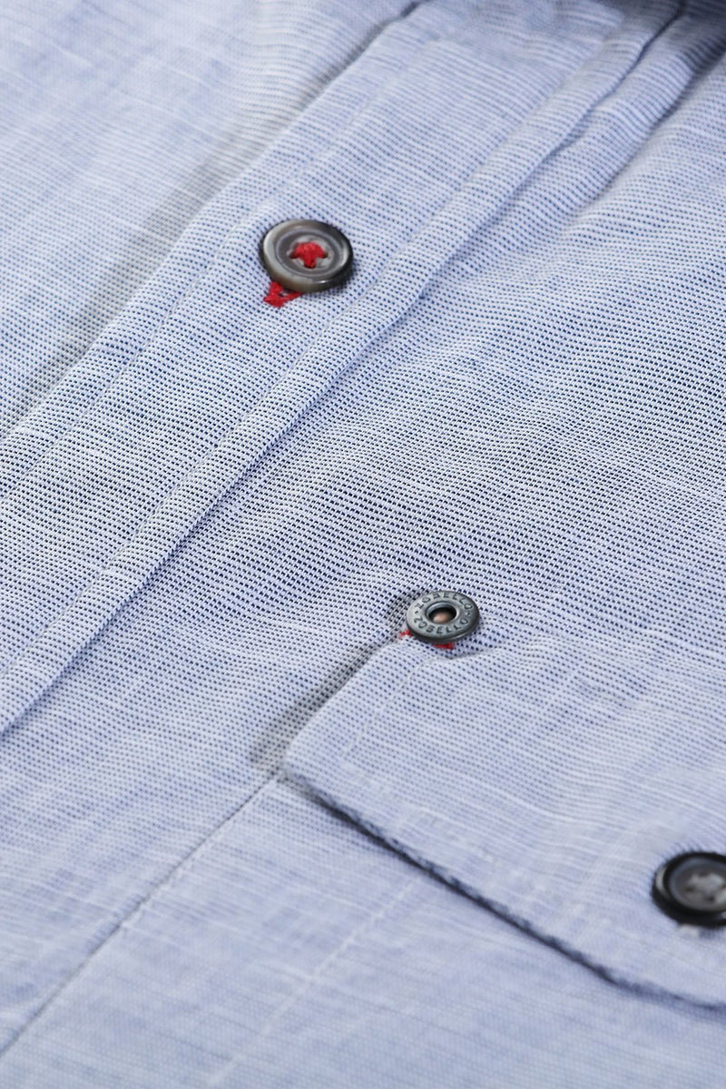 Semi Concealed Placket Shirt