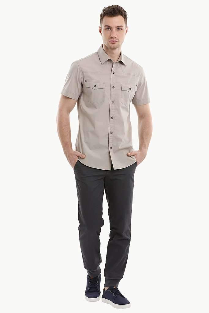 Short Sleeve Shirt with Twill Tape Pockets