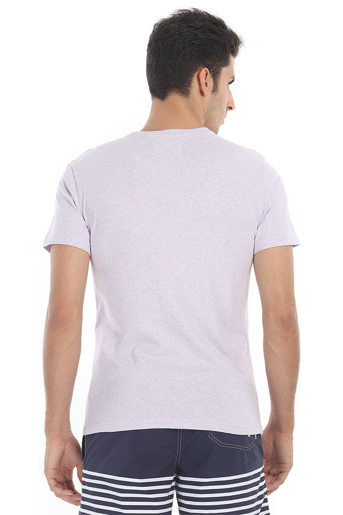 Short Sleeve Soft Heather V Neck Tee