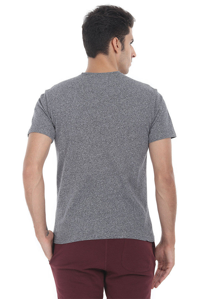 Short Sleeve Soft Heather V Neck Tee