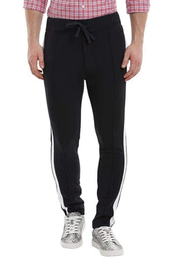 Side Colorblock Navy Sweatpants
